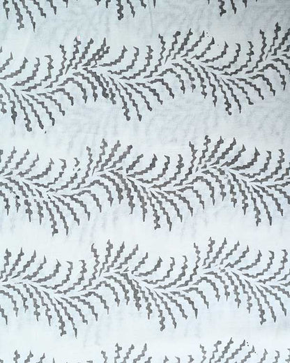 Gray Flower Print Cotton Fabric, Sewing Fabric, Dressmaking banyans Fabric, Indian Fabric By The Yard, Craft Fabric, Upholstery Fabric - Maple Village Lane