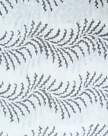 Gray Flower Print Cotton Fabric, Sewing Fabric, Dressmaking banyans Fabric, Indian Fabric By The Yard, Craft Fabric, Upholstery Fabric - Maple Village Lane