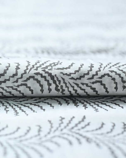 Gray Flower Print Cotton Fabric, Sewing Fabric, Dressmaking banyans Fabric, Indian Fabric By The Yard, Craft Fabric, Upholstery Fabric - Maple Village Lane
