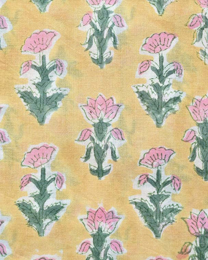 Liora Hand Block Print Cotton Fabric