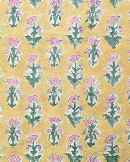Liora Hand Block Print Cotton Fabric