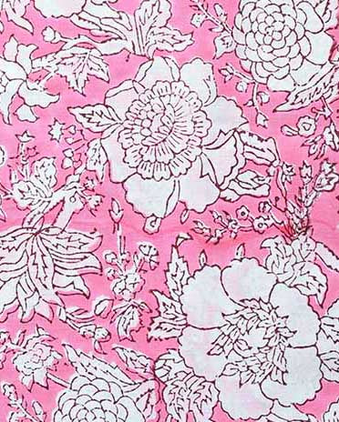Charlie Hand Block Printed Upholstery Cotton Fabric