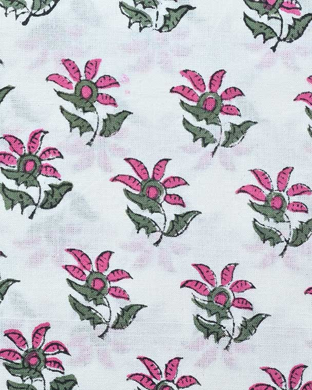 Victoria Hand Block Printed Indian Cotton