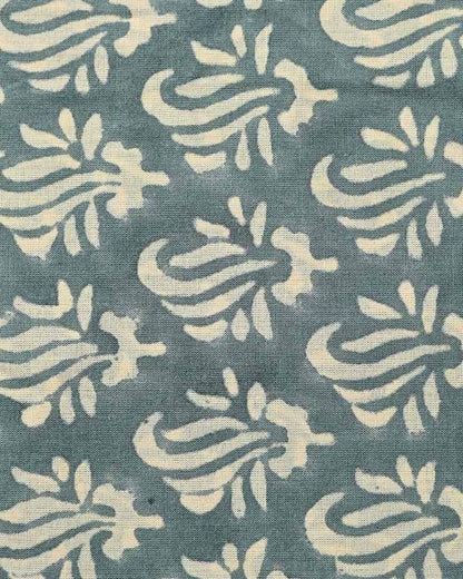 Roseline Hand Block Print Designer Floral Cotton Fabric