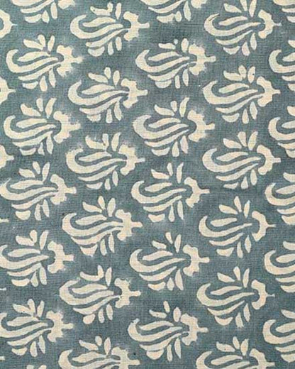 Roseline Hand Block Print Designer Floral Cotton Fabric
