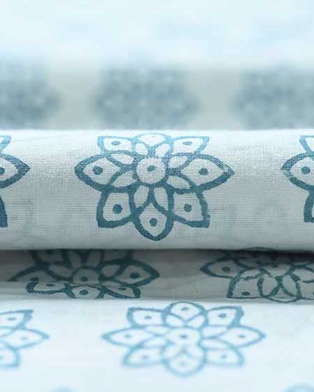 Toby Hand Block Printed Cotton Fabric