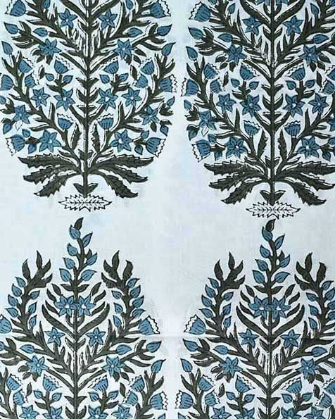 Ziva Cotton Block Print Fabric