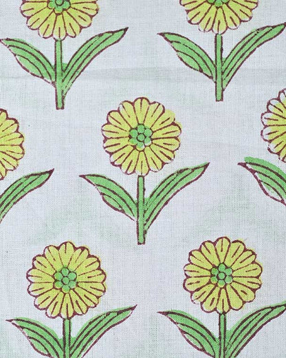 Alexis Indian Cotton Block Print Fabric by the Yard