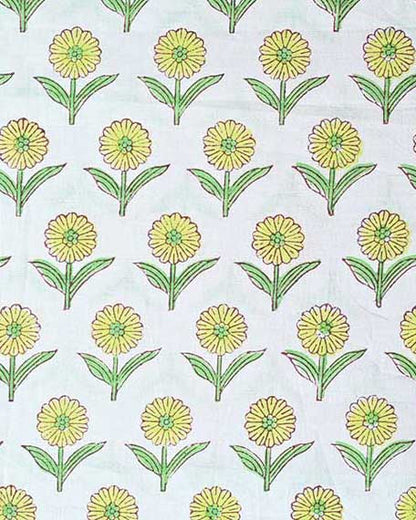 Alexis Indian Cotton Block Print Fabric by the Yard
