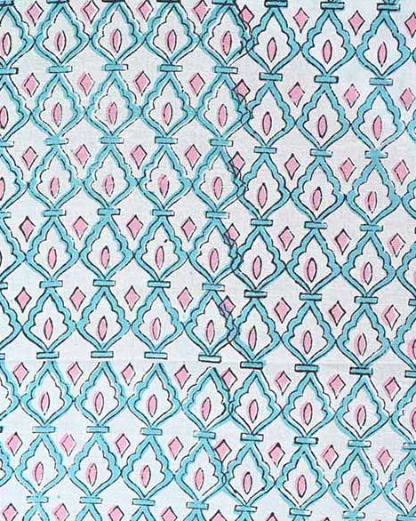 Yasmin Indian Block Printed Cotton Fabric