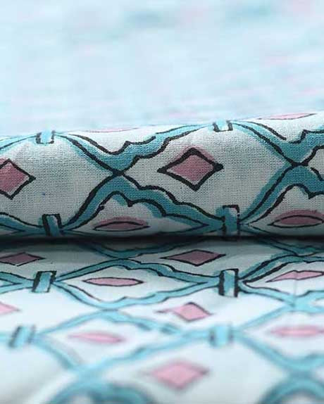 Yasmin Indian Block Printed Cotton Fabric