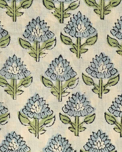 Quill Block Printed Fabric By The Yard