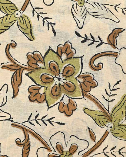 Holly Indian Cotton Block Print Fabric