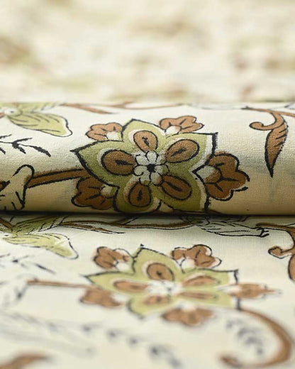 Holly Indian Cotton Block Print Fabric