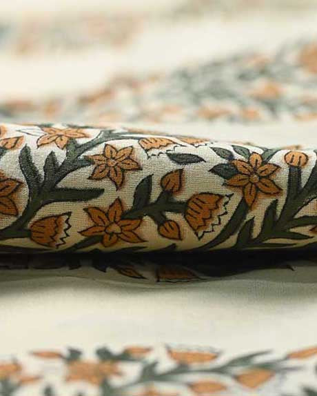 Ziva Cotton Block Print Fabric