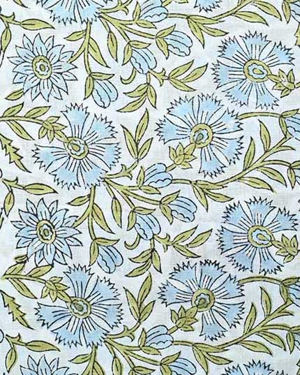 Indian Block Print, indian cotton, Hand stamped printing, by the yard, Indian Fabric, Peace Block Print Fabric, sewing and quilting fabric 5 - Maple Village Lane