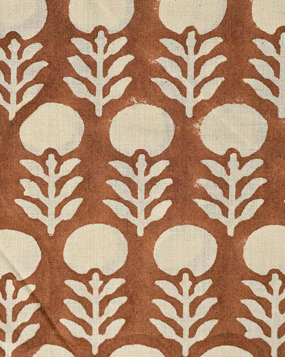 Edison Hand Block Printed Indian Cotton Fabric