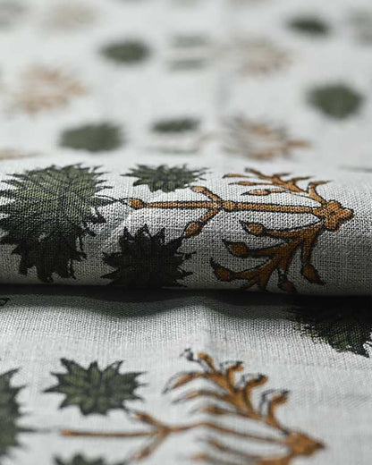 Sandra Hand-Block Printed Linen Fabric