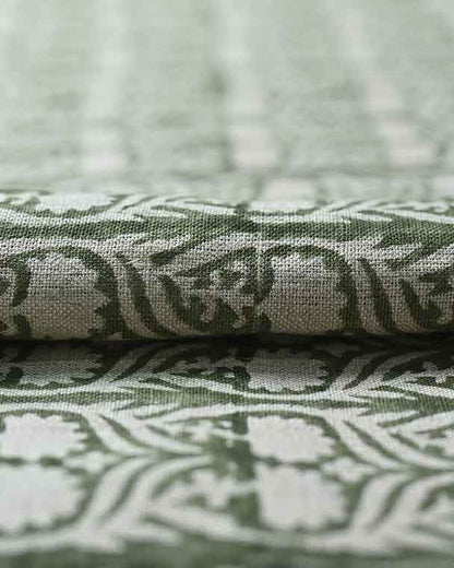 Henderson Floral Block Printed Linen Fabric