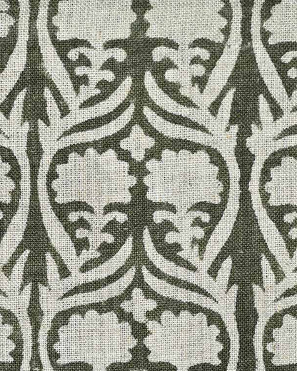 Henderson Floral Block Printed Linen Fabric