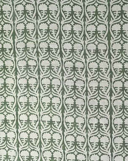 Henderson Floral Block Printed Linen Fabric