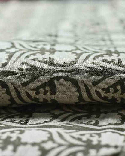 Henderson Floral Block Printed Linen Fabric
