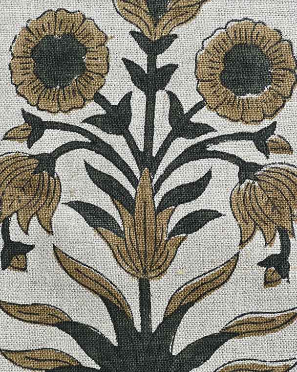 Marigold Hand Block Printed Linen