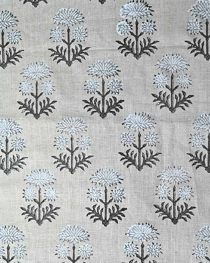 Sandra Hand-Block Printed Linen Fabric