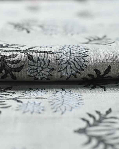 Sandra Hand-Block Printed Linen Fabric
