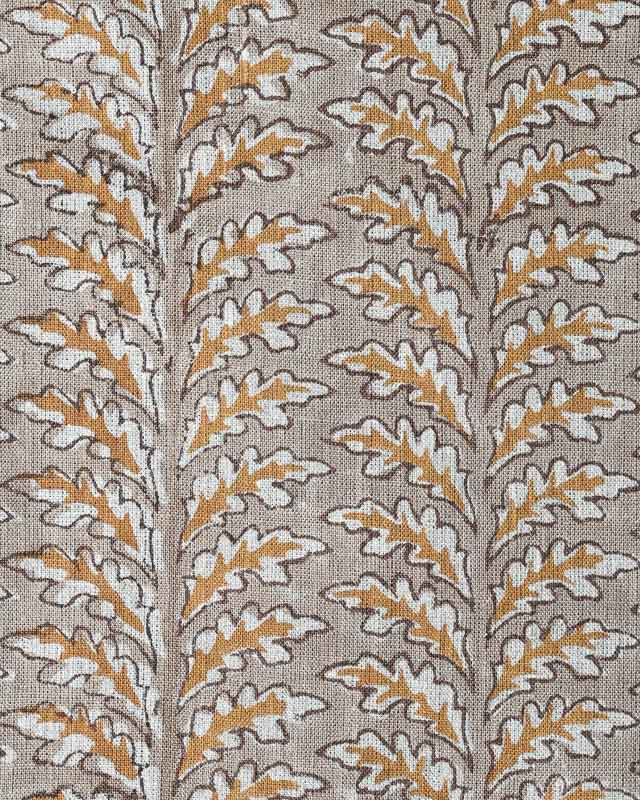 Scottie Hand Block Printed Linen Fabric