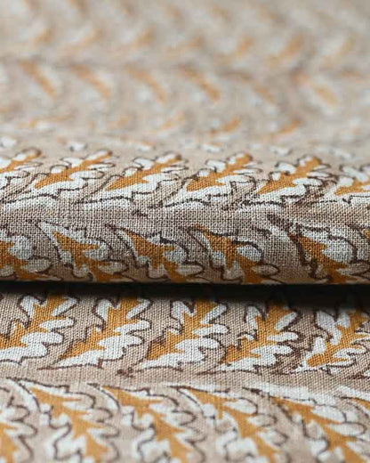 Scottie Hand Block Printed Linen Fabric