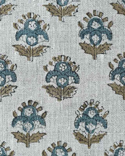 Alba Hand Block Printed Linen