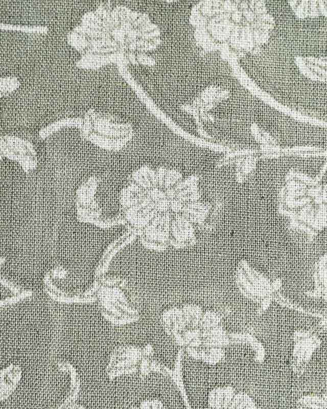 David Hand Block Printed Linen