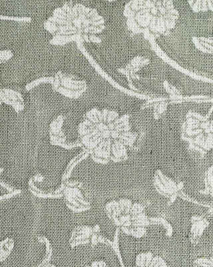 David Hand Block Printed Linen