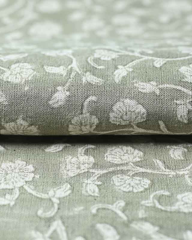 David Hand Block Printed Linen