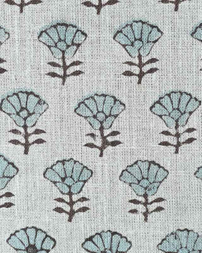 Arianna Block Printed Upholstery Linen Fabric