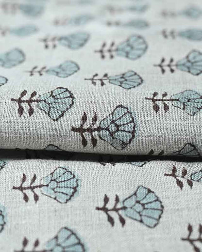 Arianna Block Printed Upholstery Linen Fabric