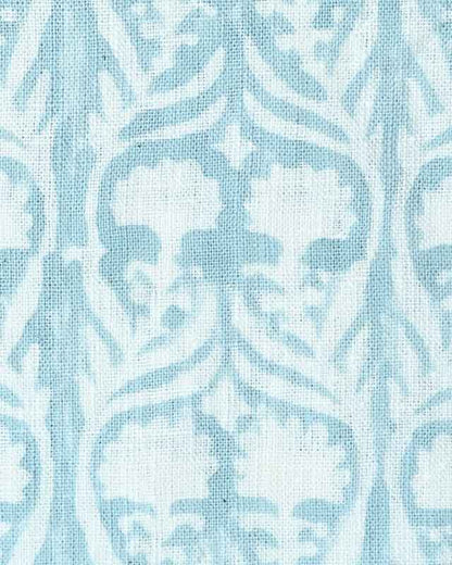 Henderson Floral Block Printed Linen Fabric