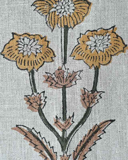 Leander Indian Block Print Linen
