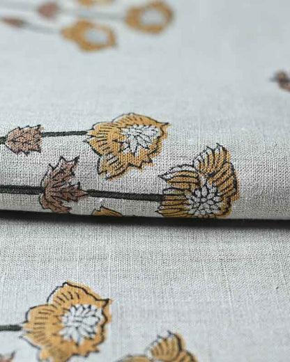 Leander Indian Block Print Linen