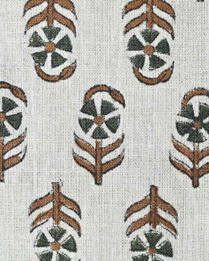 Meadow Floral Block Print Linen