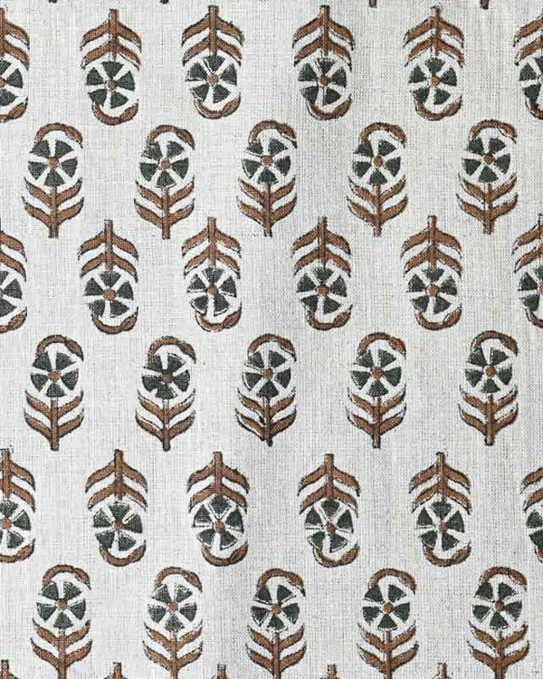 Meadow Floral Block Print Linen