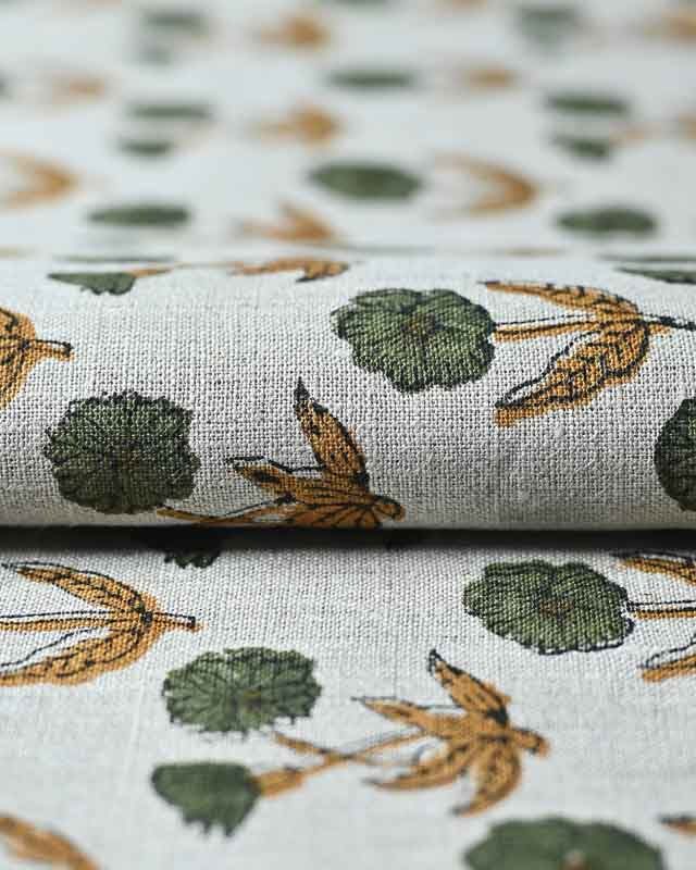 Amelia Premium Hand Block Printed Linen