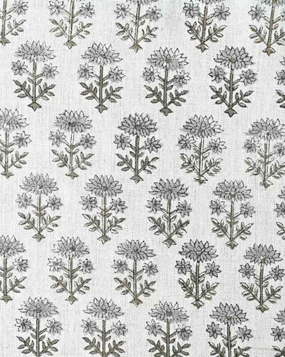 Sylvia Hand Block Printed Linen Fabric