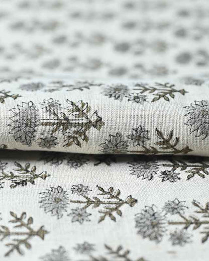 Sylvia Hand Block Printed Linen Fabric