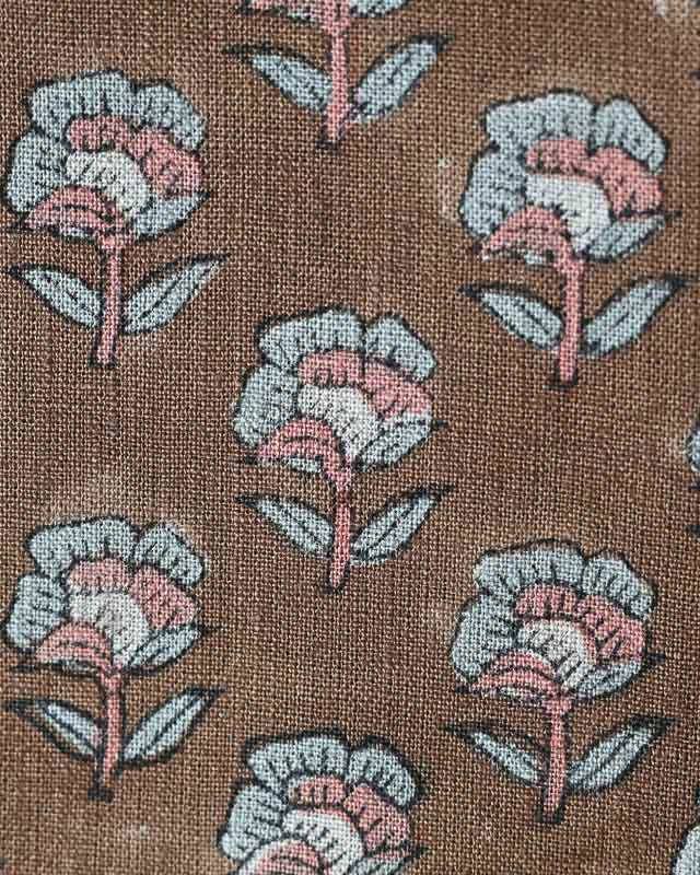 James Floral Linen Fabric