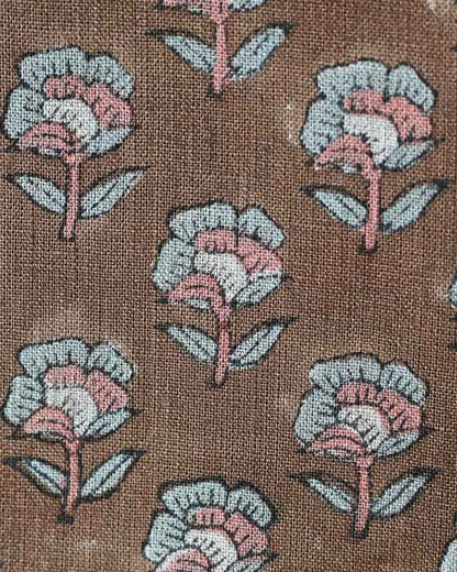 James Floral Linen Fabric
