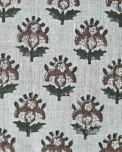 Alba Hand Block Printed Linen