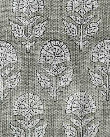 Peregrine Block Print Thick Linen Fabric