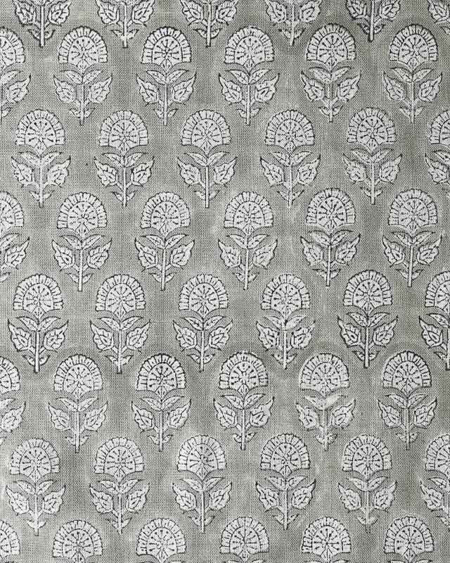 Peregrine Block Print Thick Linen Fabric